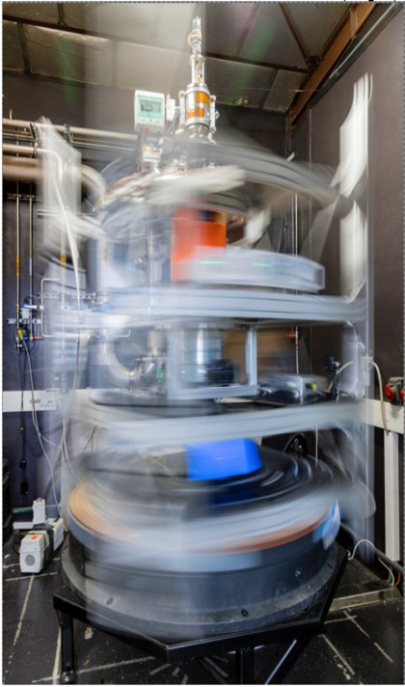 Cryostat en rotation