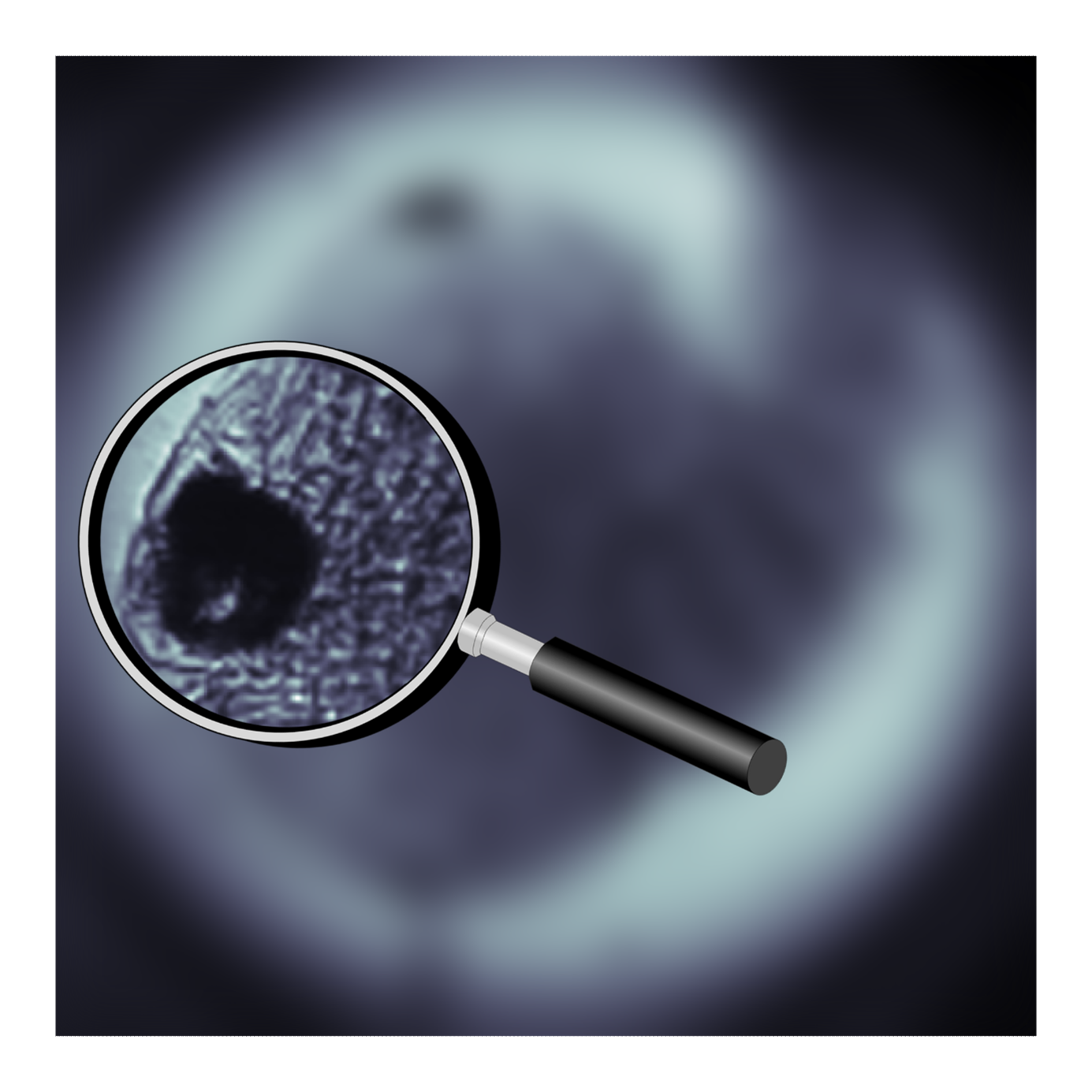 Illustration artistique du projet CORAMI, qui vise &agrave; r&eacute;aliser des images en profondeur dans les tissus biologiques.