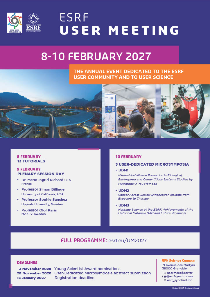 Affiche User Meeting 2027