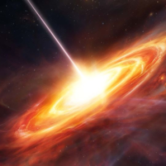 Vue d'artiste d'un Quasar