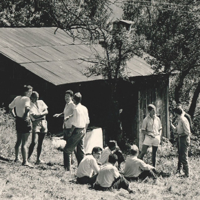 Photo histotique de l'École de physique des Houches