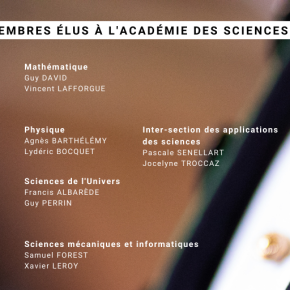 Nom des nouveaux membres élus à l'Académie des sciences